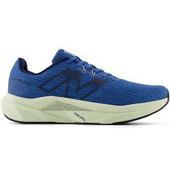 Buty męskie New Balance FuelCell Propel v5 MFCPRCN5 – niebieskie. Niebieskie buty do biegania męskie New Balance, bez wzorów, z gumy, bez zapięcia, do biegania. Za 399.99 zł.