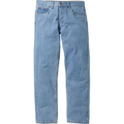 Dżinsy Regular Fit Straight bonprix jasnoniebieski. Niebieskie jeansy męskie bonprix, bez wzorów, z jeansu, klasyczne. Za 59.99 zł.