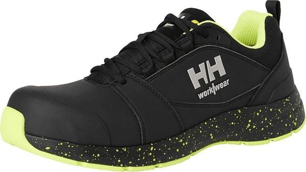 Boots HELLY HANSEN Barcode MXR Low S3S, black/yellow 40. Czarne buty trekkingowe męskie Helly Hansen, bez wzorów, bez zapięcia. Za 382.12 zł.