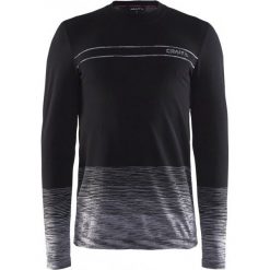 Craft Koszulka Męska Wool Comfort Czarna Xl. Czarne bielizna termoaktywna męska Craft, ze skóry, z długim rękawem. W wyprzedaży za 189.00 zł.