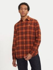 Timberland Koszula TB0A6V7EEHG1 Pomarańczowy Regular Fit. Brązowe koszule męskie Timberland, l, bez wzorów, z bawełny, bez kołnierzyka, bez ramiączek. Za 249.99 zł.