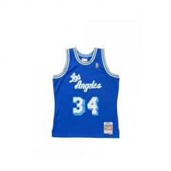 Koszulka tank Mitchell & Ness Nba Swingman Los Angeles Lakers Shaquille O'neal. Niebieskie t-shirty sportowe męskie Mitchell & Ness, m, bez wzorów, sportowe, bez ramiączek. Za 559.00 zł.