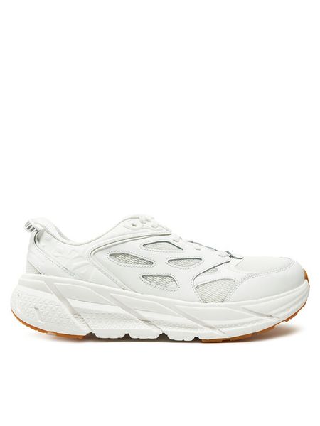 Hoka Sneakersy W'S Clifton L Athletics 1160050-WWH Biały. Białe buty sportowe na co dzień męskie HOKA, l, bez wzorów, ze skóry, bez ramiączek, bez kaptura. Za 399.99 zł.