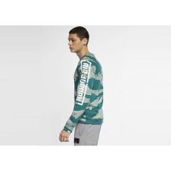 Bluza męska nike air jordan all star weekend city of flight fleece crew camo. Zielone bluzy nierozpinane męskie Nike, m, bez wzorów, retro, bez ramiączek, bez kaptura. Za 349.00 zł.