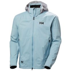Kurtka wodoodporna z kapturem Helly Hansen Foil Flyer. Niebieskie kurtki męskie Helly Hansen, bez wzorów, sportowe, bez ramiączek, z kapturem. Za 1,893.00 zł.