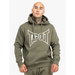 Bluza z kapturem o klasycznym kroju Tapout Basic. Białe bluzy z kapturem męskie TAPOUT, m, bez wzorów, z kapturem. Za 225.50 zł.