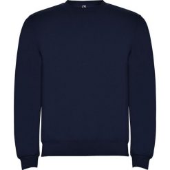 Bluza Unisex Dla Dorosłych Clasica Z Okrągłym Dekoltem. Niebieskie bluzy nierozpinane męskie ROLY, m, bez wzorów, bez ramiączek, bez kaptura. Za 73.99 zł.