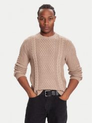 Tommy Jeans Sweter DM0DM22101 Brązowy Regular Fit. Brązowe kardigany męskie Tommy Jeans, m, bez wzorów, z bawełny, bez ramiączek. Za 519.99 zł.