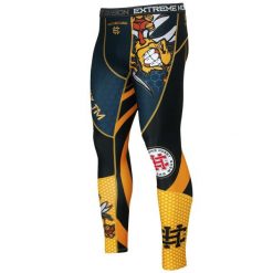Legginsy sportowe męskie EXTREME HOBBY ANGRY WASP. Czarne bielizna termoaktywna męska EXTREME HOBBY, m, bez wzorów, z elastanu, bez ramiączek. Za 229.00 zł.