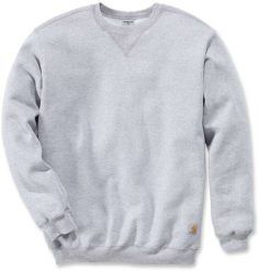 Bluza Carhartt Midweight Crewneck Heather Grey. Brązowe bluzy nierozpinane męskie Carhartt, m, bez wzorów, bez ramiączek, bez kaptura. Za 212.89 zł.