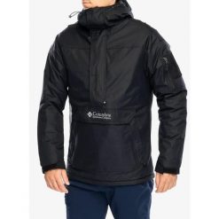 Kurtka ocieplana Columbia Challenger II Insulated Pullover - black S. Czarne kurtki męskie Columbia, s, bez wzorów, sportowe, bez ramiączek, bez kaptura. Za 514.49 zł.