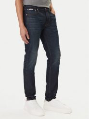 Calvin Klein Jeans Jeansy LV04RD700G Granatowy Tapered Fit. Niebieskie jeansy męskie Calvin Klein Jeans, bez wzorów, z bawełny. Za 409.99 zł.