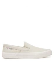Tommy Jeans Tenisówki Slip On Canvas Color EM0EM01544 Beżowy. Brązowe trampki męskie Tommy Jeans, bez wzorów, z jeansu, bez zapięcia. Za 149.99 zł.