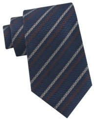Krawat Męski - Angelo di Monti - Paski (Prążki), Granatowe Tło. Niebieskie krawaty i muchy męskie Angelo di Monti, bez wzorów, z tkaniny, eleganckie. Za 45.00 zł.