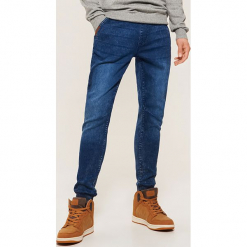 Denimowe joggery - Niebieski. Niebieskie jeansy męskie House, z jeansu. Za 139.99 zł.