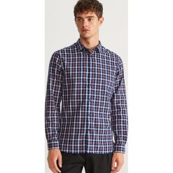 Koszula w kratę slim fit - Niebieski. Koszule męskie marki Reserved. W wyprzedaży za 79.99 zł.