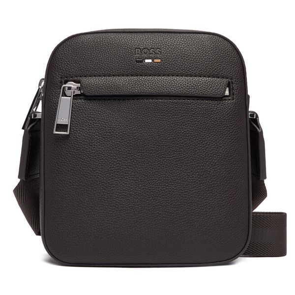 Saszetka BOSS. Brązowe saszetki męskie Boss, bez wzorów, małe. Za 449.99 zł.