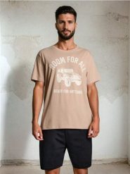 Bawełniana piżama dwuczęściowa - wielobarwny. Piżamy męskie Sinsay, l, bez wzorów, z bawełny, bez kołnierzyka, bez ramiączek. Za 39.99 zł.