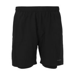 Spodenki do biegania męskie Endurance Kros. Czarne szorty sportowe męskie Endurance, bez wzorów, sportowe. Za 109.99 zł.