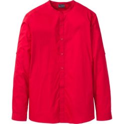 Koszula z długim rękawem i stójką Slim Fit bonprix czerwony. Koszule męskie marki bonprix. Za 69.99 zł.