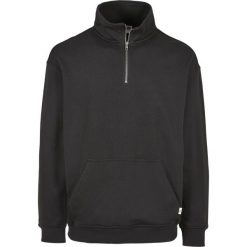 Bluza Urban Classics organic basic troyer. Czarne bluzy nierozpinane męskie Urban Classics, m, bez wzorów, z bawełny, bez ramiączek, bez kaptura. Za 242.50 zł.