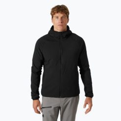Kurtka hybrydowa męska Helly Hansen Odin Lt Stretch Hood Ins 2.0. Czarne kurtki męskie Helly Hansen, m, bez wzorów, sportowe, bez ramiączek, bez kaptura. W wyprzedaży za 887.50 zł.