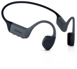Słuchawki Evolveo EVOLVEO bezprzewodowe słuchawki BoneMax MP3 32GB na kości policzkowe IPX8 szary. Szare słuchawki bluetooth Evolveo. Za 418.03 zł.