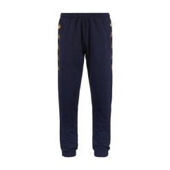 Spodnie dresowe Kappa Gaudo. Niebieskie spodnie dresowe męskie Kappa, bez wzorów, z dresówki. Za 244.00 zł.