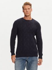 Guess Sweter M4BR19 Z3HD1 Granatowy Regular Fit. Niebieskie kardigany męskie Guess, m, z aplikacjami, z bawełny, bez ramiączek. Za 249.99 zł.