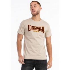 Koszulka Lonsdale Classic. Brązowe t-shirty sportowe męskie Lonsdale, bez wzorów, sportowe, bez ramiączek. Za 195.50 zł.