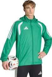 Kurtka męska Adidas Kurtka męska adidas Tiro 26 League Windbreaker zielona JY9729 L. Zielone kurtki męskie ADIDAS, l, bez wzorów, bez ramiączek, bez kaptura. Za 258.99 zł.