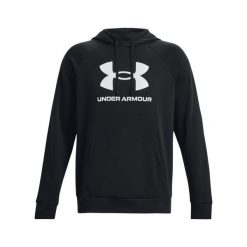 Bluza z kapturem Under Armour Rival Fleece Logo. Białe bluzy z kapturem męskie Under Armour, s, bez wzorów, z kapturem. Za 352.99 zł.