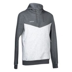 Bluza do hokeja na trawie męska Korok FH500. Szare bluzy nierozpinane męskie KOROK, m, bez wzorów, z bawełny, bez ramiączek, bez kaptura. Za 179.99 zł.