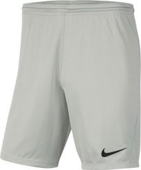 Nike Spodenki męskie Park III szare r. XXL ( BV6855-017). Szare szorty sportowe męskie Nike, bez wzorów, sportowe. Za 65.69 zł.
