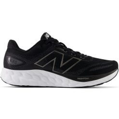 Buty męskie New Balance Fresh Foam 680 v8 M680LK8 – czarne. Czarne buty do biegania męskie New Balance, bez wzorów, z gumy, bez zapięcia, do biegania. Za 369.99 zł.