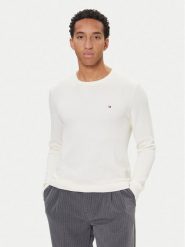 Tommy Hilfiger Sweter Essential MW0MW36347 Écru Regular Fit. Kardigany męskie Tommy Hilfiger, m, bez wzorów, z bawełny, bez ramiączek. Za 359.99 zł.
