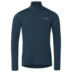 Polar VAUDE Livigno II. Niebieskie bluzy z polaru męskie Vaude, bez wzorów, z polaru, sportowe, bez ramiączek, bez kaptura. Za 296.75 zł.