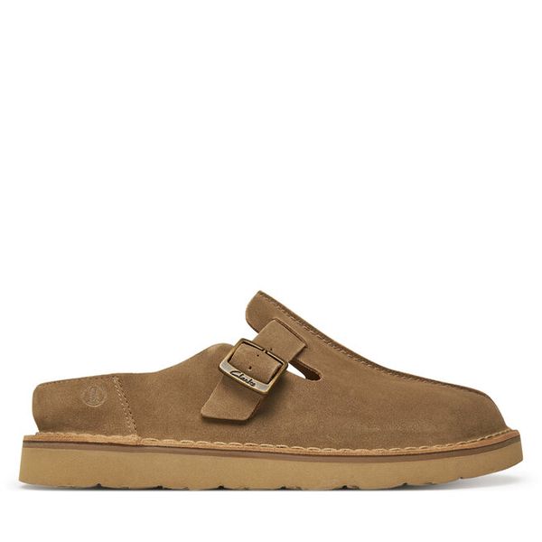 Klapki Clarks. Brązowe klapki i japonki męskie Clarks, bez wzorów. Za 359.99 zł.