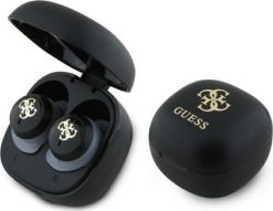 Słuchawki Guess Guess Bluetooth headphones GUTWSJ144ESK TWS + docking station black/black Iridescent 4G Printed Logo. Czarne słuchawki bluetooth Guess. Za 159.56 zł.
