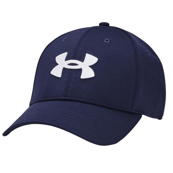 Męska Czapka Z Daszkiem Blitzing. Niebieskie czapki męskie Under Armour, bez wzorów, sportowe. Za 136.99 zł.