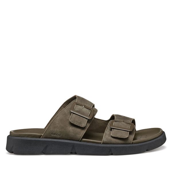 Klapki Geox. Brązowe klapki i japonki męskie Geox, bez wzorów. Za 429.99 zł.