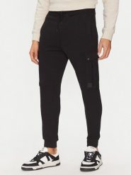 BOSS Spodnie dresowe Setam 50542917 Czarny Regular Fit. Czarne spodnie dresowe męskie Boss, bez wzorów, z bawełny. Za 369.99 zł.