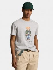 Polo Ralph Lauren T-Shirt 710854497035 Szary Regular Fit. Szare koszulki polo męskie Polo Ralph Lauren, m, bez wzorów, z bawełny, bez kołnierzyka, bez ramiączek. Za 549.99 zł.