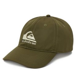 Czapka z daszkiem Quiksilver. Zielone czapki męskie Quiksilver, bez wzorów. Za 69.99 zł.