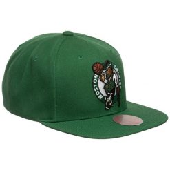 Czapka z daszkiem do koszykówki Mitchell & Ness NBA Boston Celtics zielona. Zielone czapki męskie Mitchell & Ness, bez wzorów, sportowe. Za 149.00 zł.