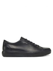 ECCO Sneakersy Soft 7 43036421001 Czarny. Czarne buty sportowe na co dzień męskie ecco, m, bez wzorów, ze skóry, bez ramiączek, bez kaptura. Za 619.99 zł.