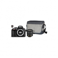 Lustrzanka cyfrowa NIKON D3400 + AF-P 18-55 VR + karta 16GB + Torba Czarny. Aparaty lustrzanki NIKON. Za 2,399.00 zł.