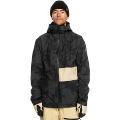 Kurtka snowboardowa męska Quiksilver S Carlson Stretch Quest. Czarne kurtki narciarskie i snowboardowe męskie Quiksilver, na zimę, m, bez wzorów, bez kaptura, narciarskie. Za 819.99 zł.