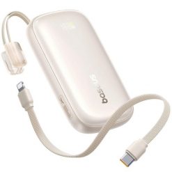 Powerbank Baseus 10000 mAh 22.5W USB-C USB-A odpinany kabel USB-C Lightning. Brązowe powerbanki Baseus. Za 109.00 zł.