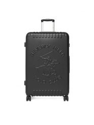 Beverly Hills Polo Club Walizka duża CEO-BHPC-L-001-08-BLACK Czarny. Czarne walizki męskie Beverly Hills Polo Club, bez wzorów, z tworzywa sztucznego, duże. Za 399.99 zł.